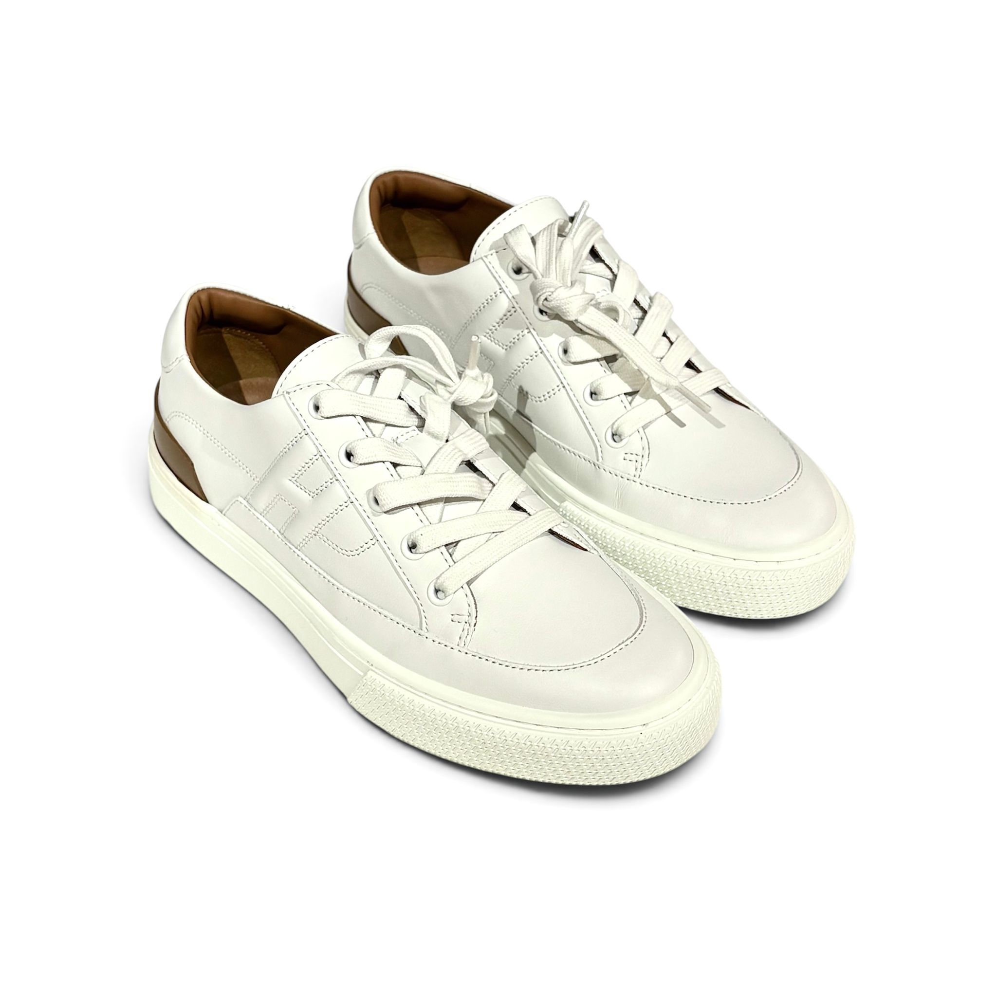 全新HERMES TENIS DEEP 39碼, 白色運動鞋, H252841ZH90430, #BRAND NEW #香榭站正品