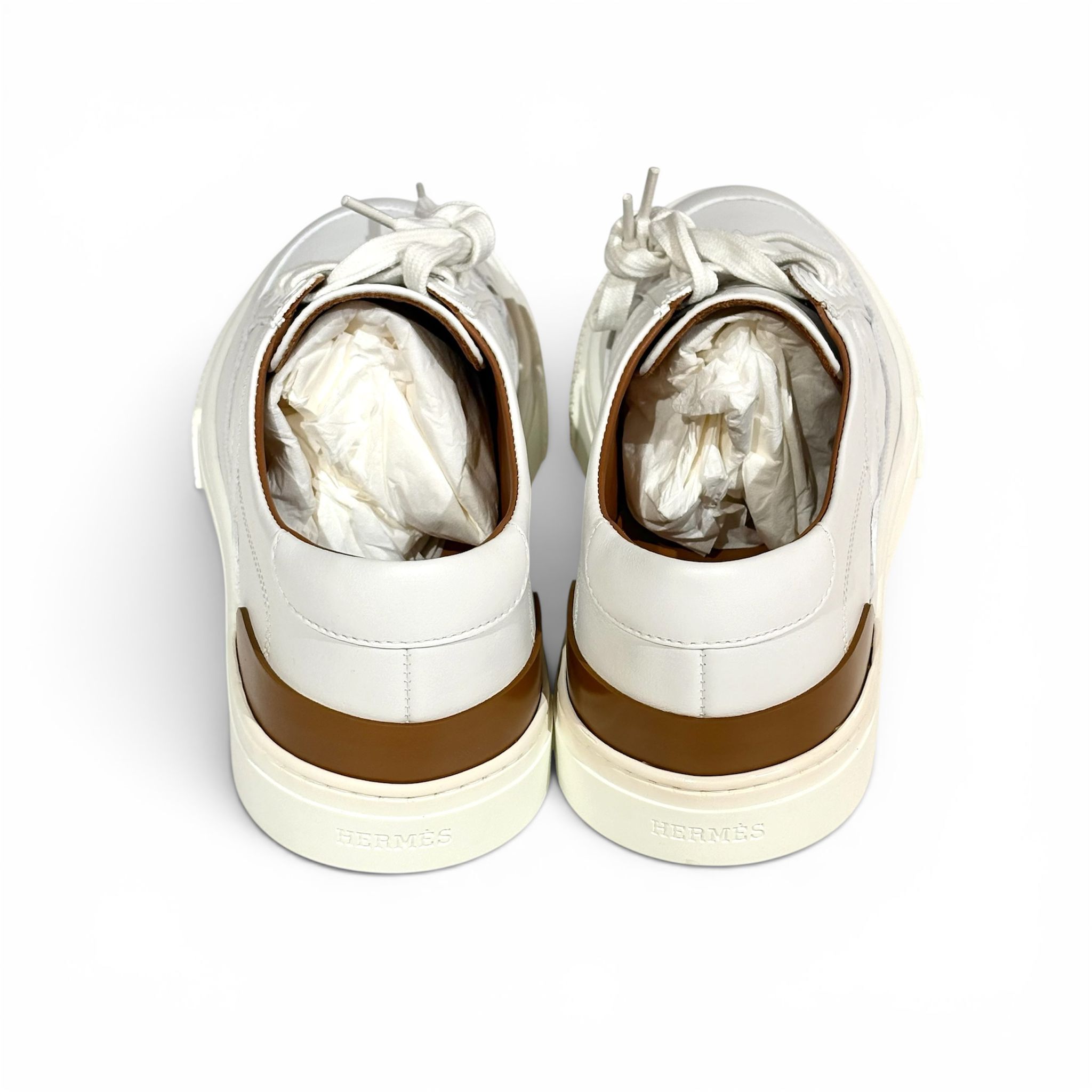 全新HERMES TENIS DEEP 39碼, 白色運動鞋, H252841ZH90430, #BRAND NEW #香榭站正品