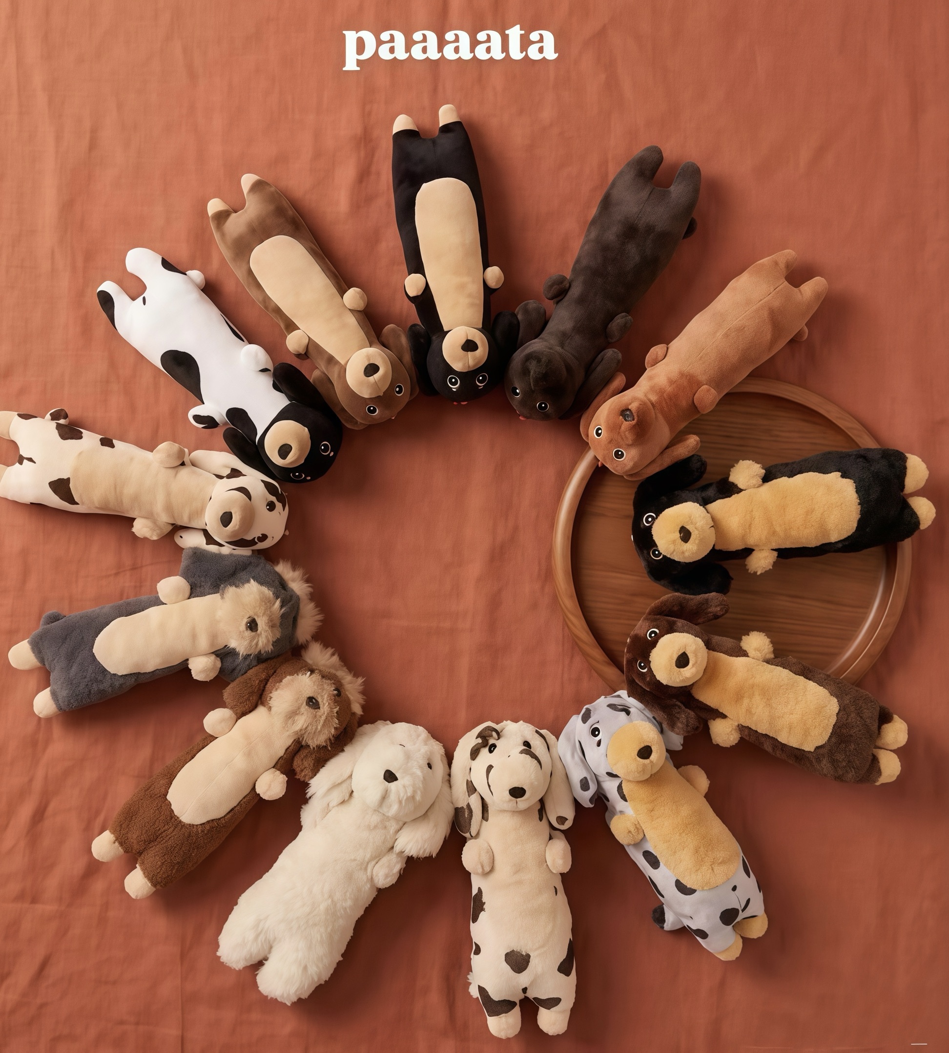 官方正版 PAAAATA 臘腸狗靈感系列毛絨掛件 🐶
