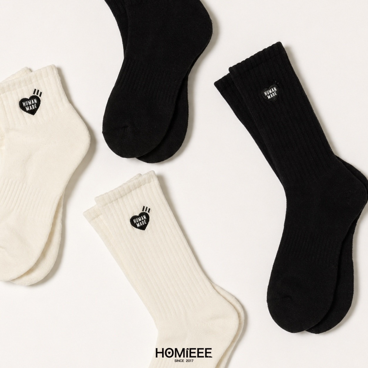 Human Made Pile Socks 愛心 刺繡 襪子 長襪 短襪 [HM31GD060]
