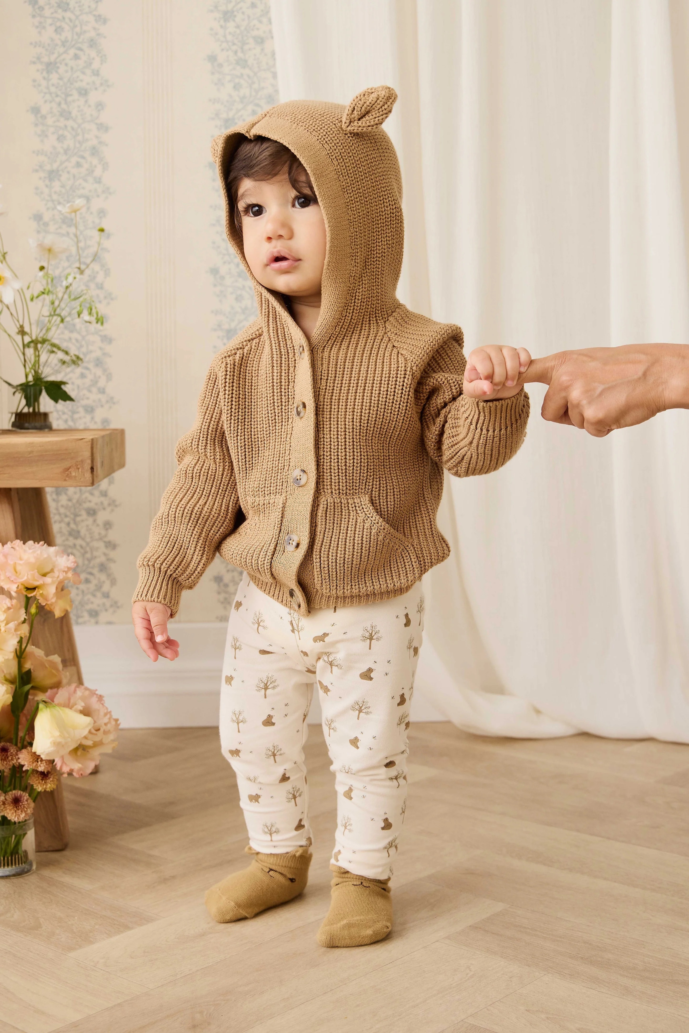 【預購】JAMIE KAY -Bear Cardigan（Tawny Brown）