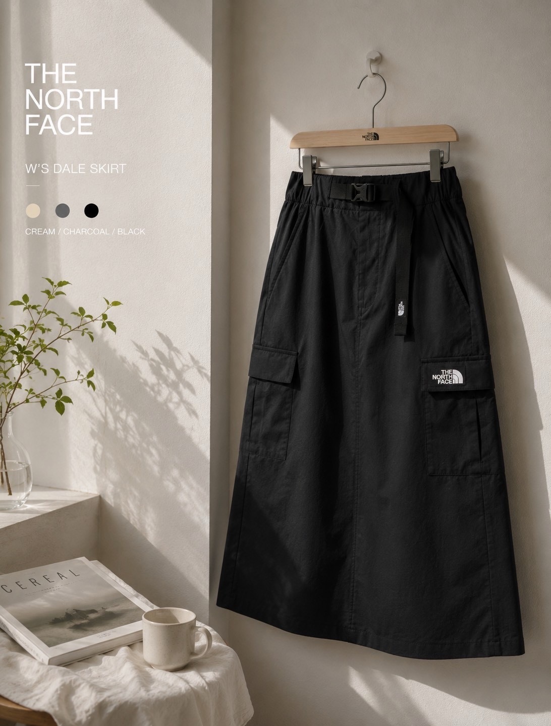 The North Face 韓國限定「輕機能」A字工裝裙｜限時折扣｜