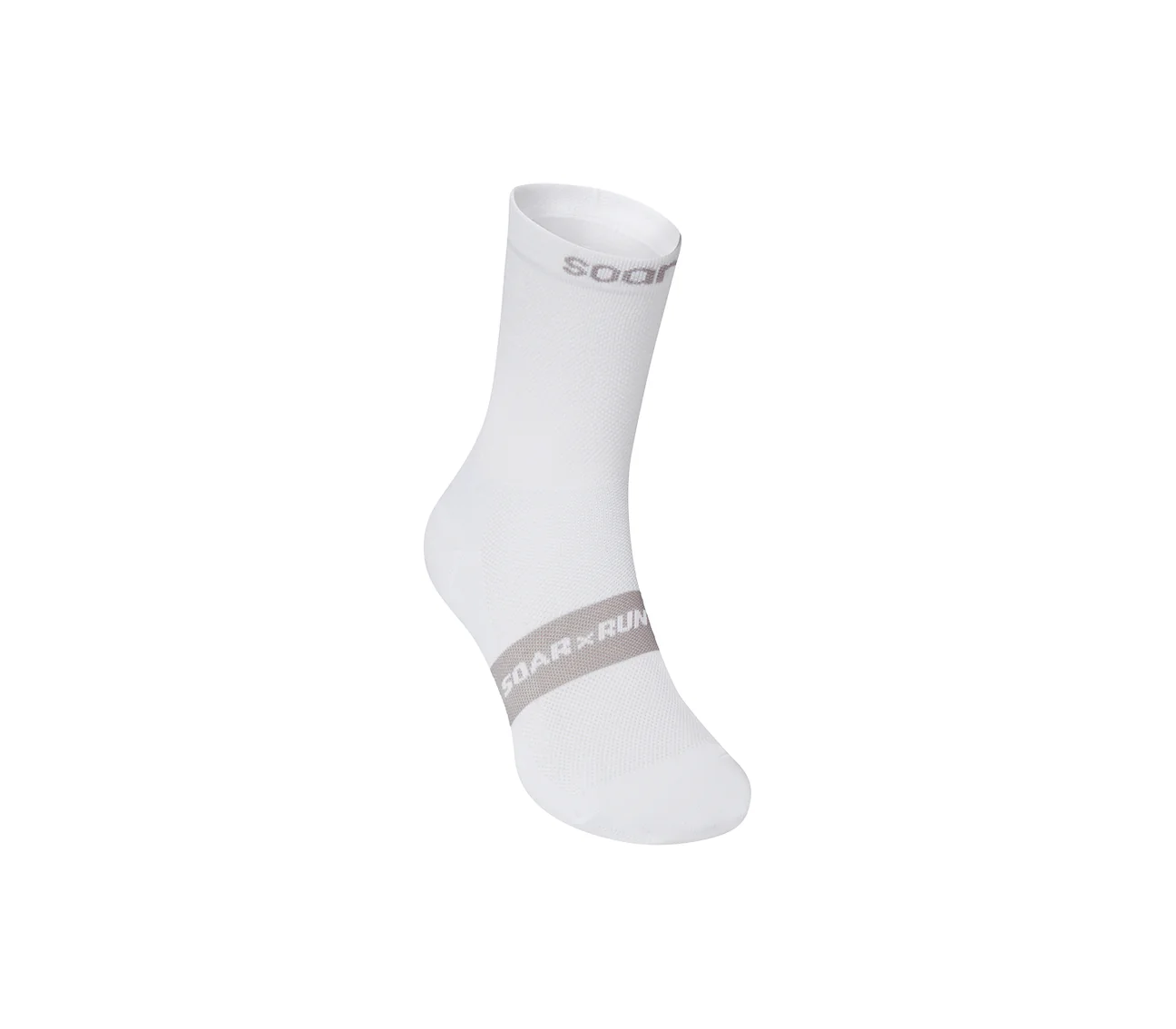 Soar Running｜Crew Sock "White"