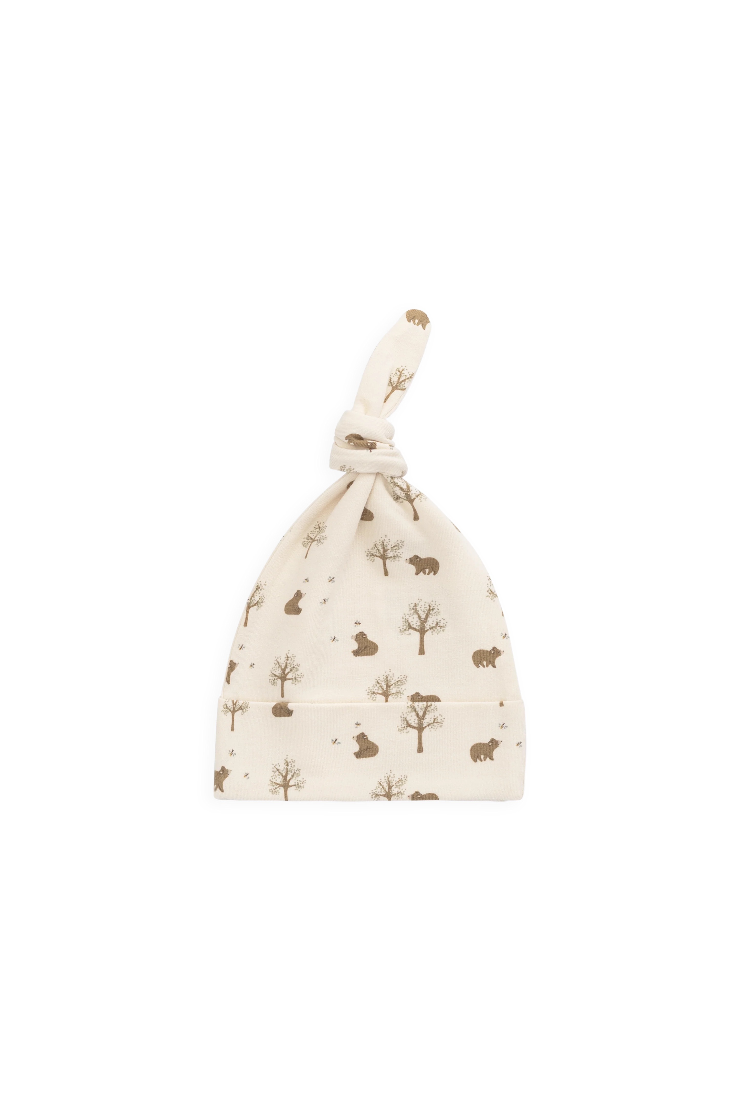 【預購】JAMIE KAY -Organic Cotton Knot Beanie（Honey Bear Cloud）