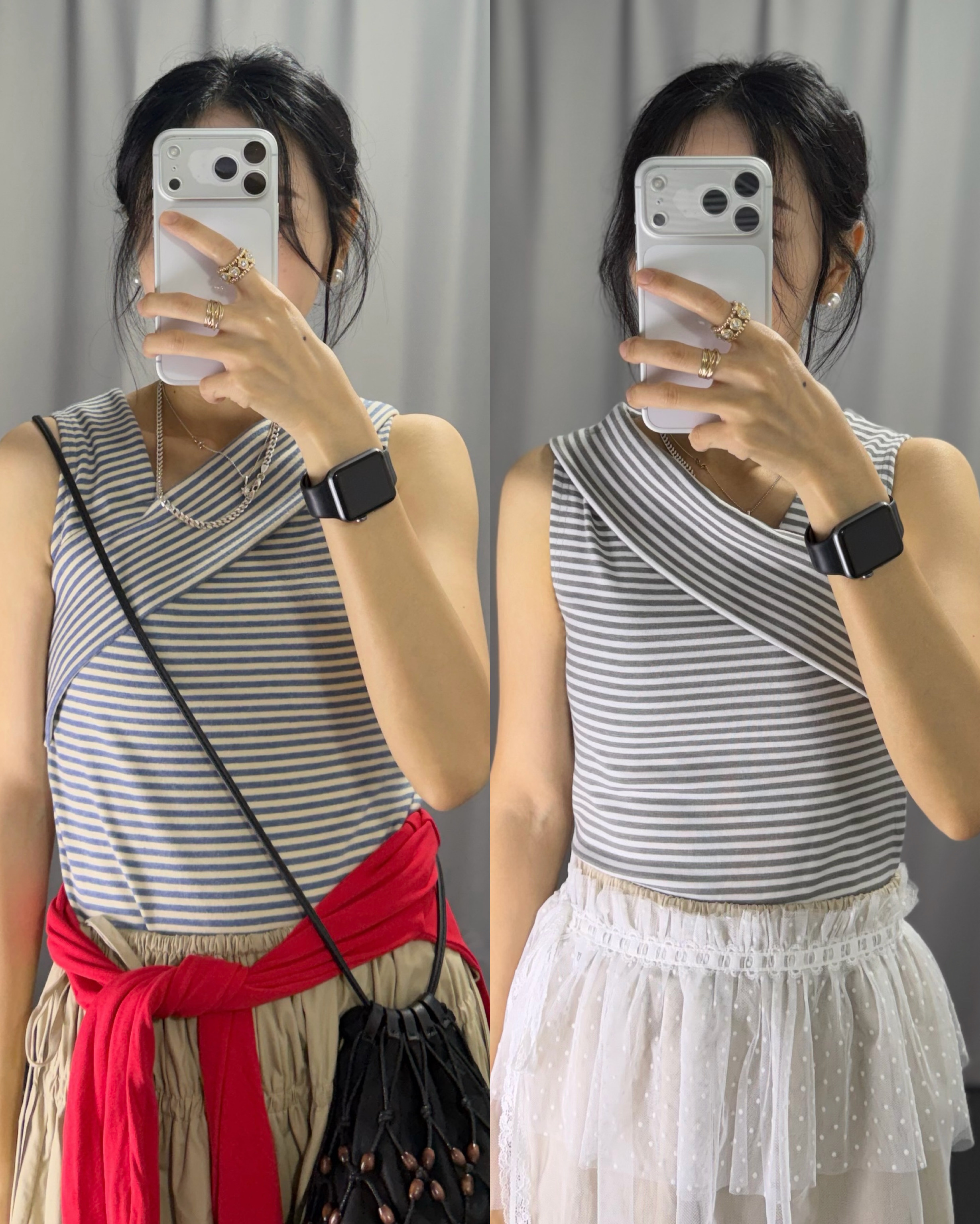5月新品♥勁顯瘦橫間背心