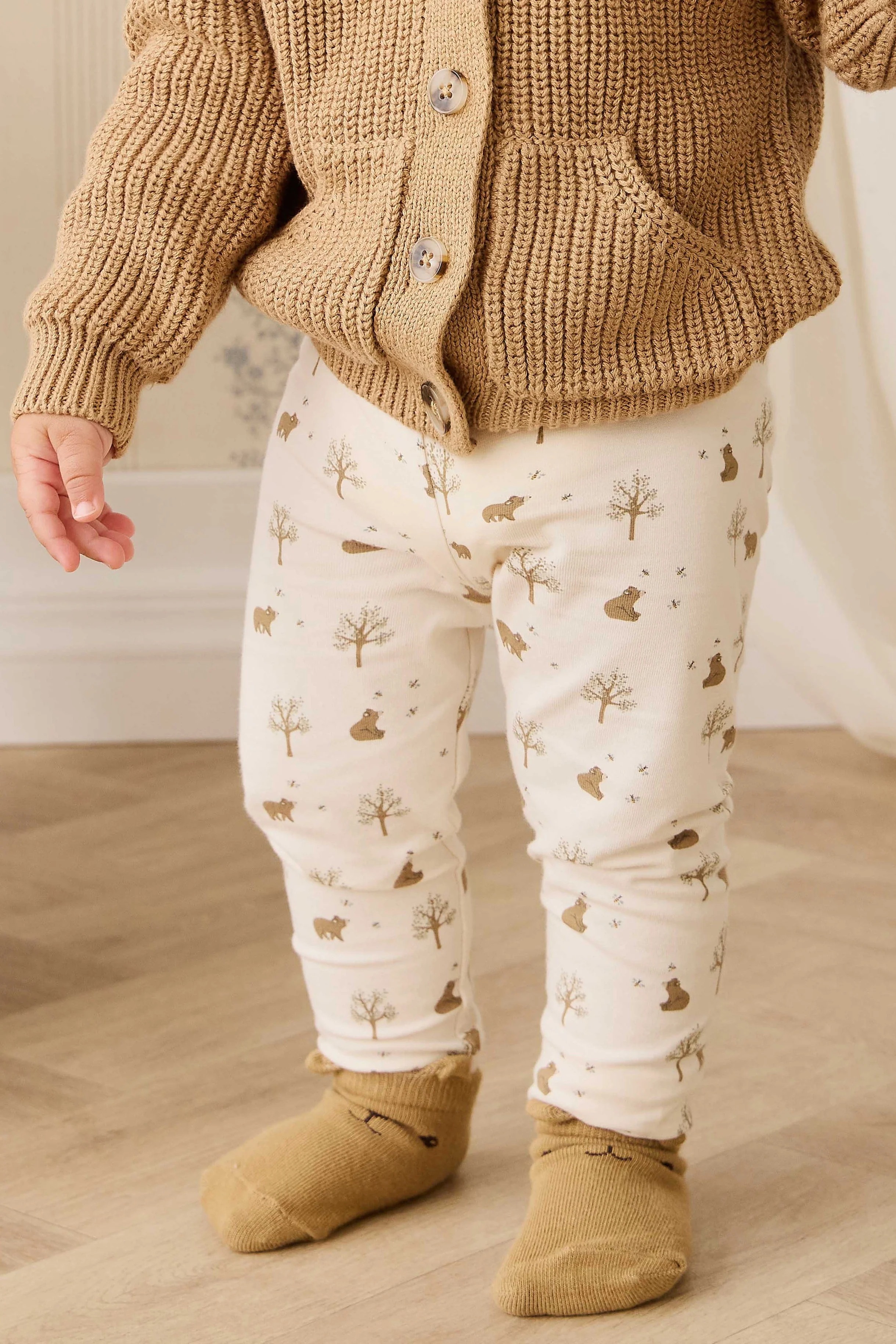 【預購】JAMIE KAY -Organic Cotton Everyday Legging（Honey Bear Cloud）