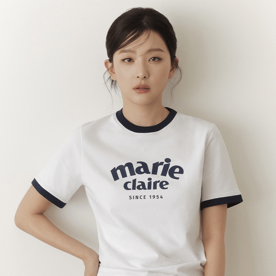 marie claire｜Archie Logo Ringer Short Sleeve T-shirt [6 colors] 關鍵字：MA84