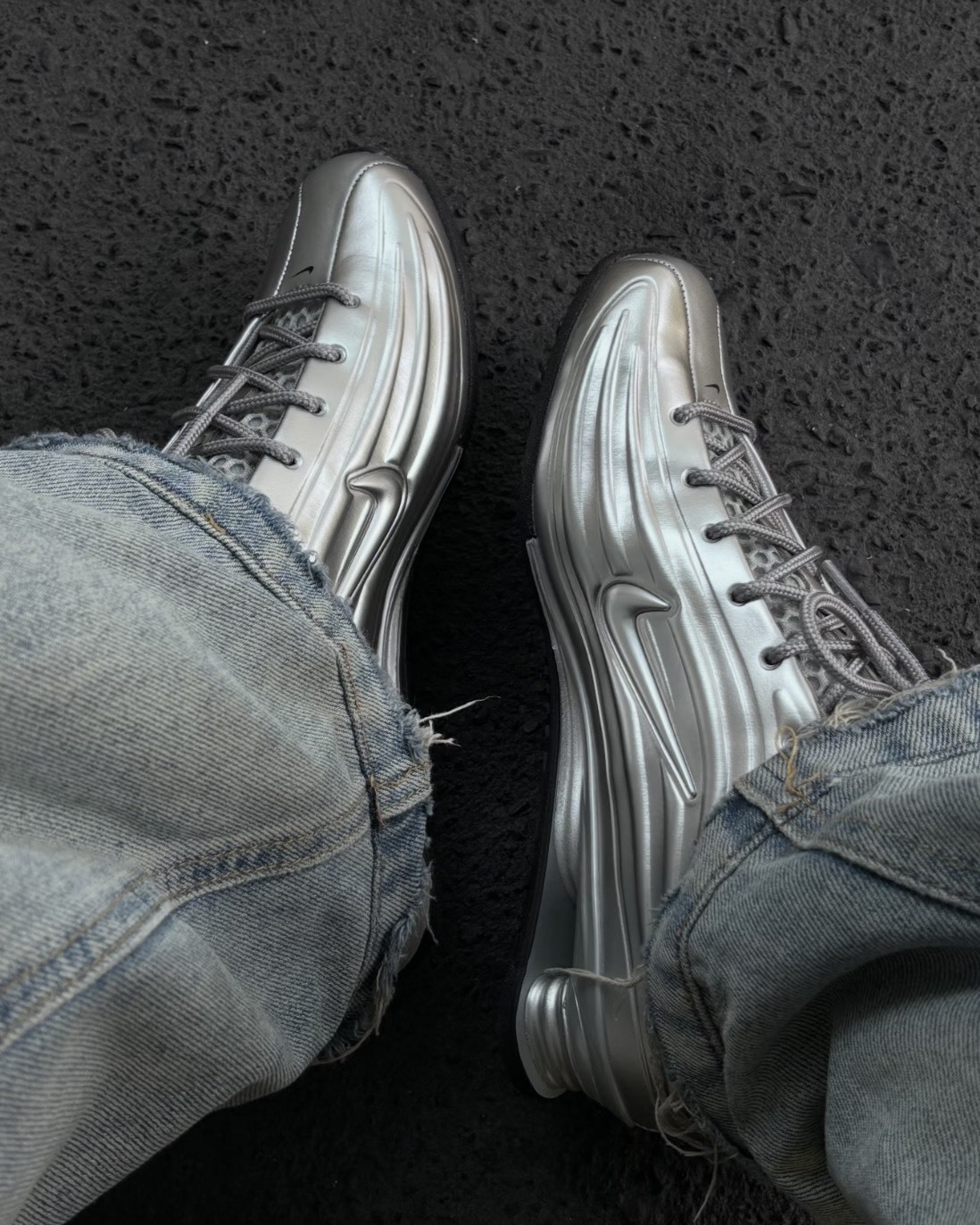 NIKE SHOX Z 復古 彈簧 氣墊 緩震 科技銀