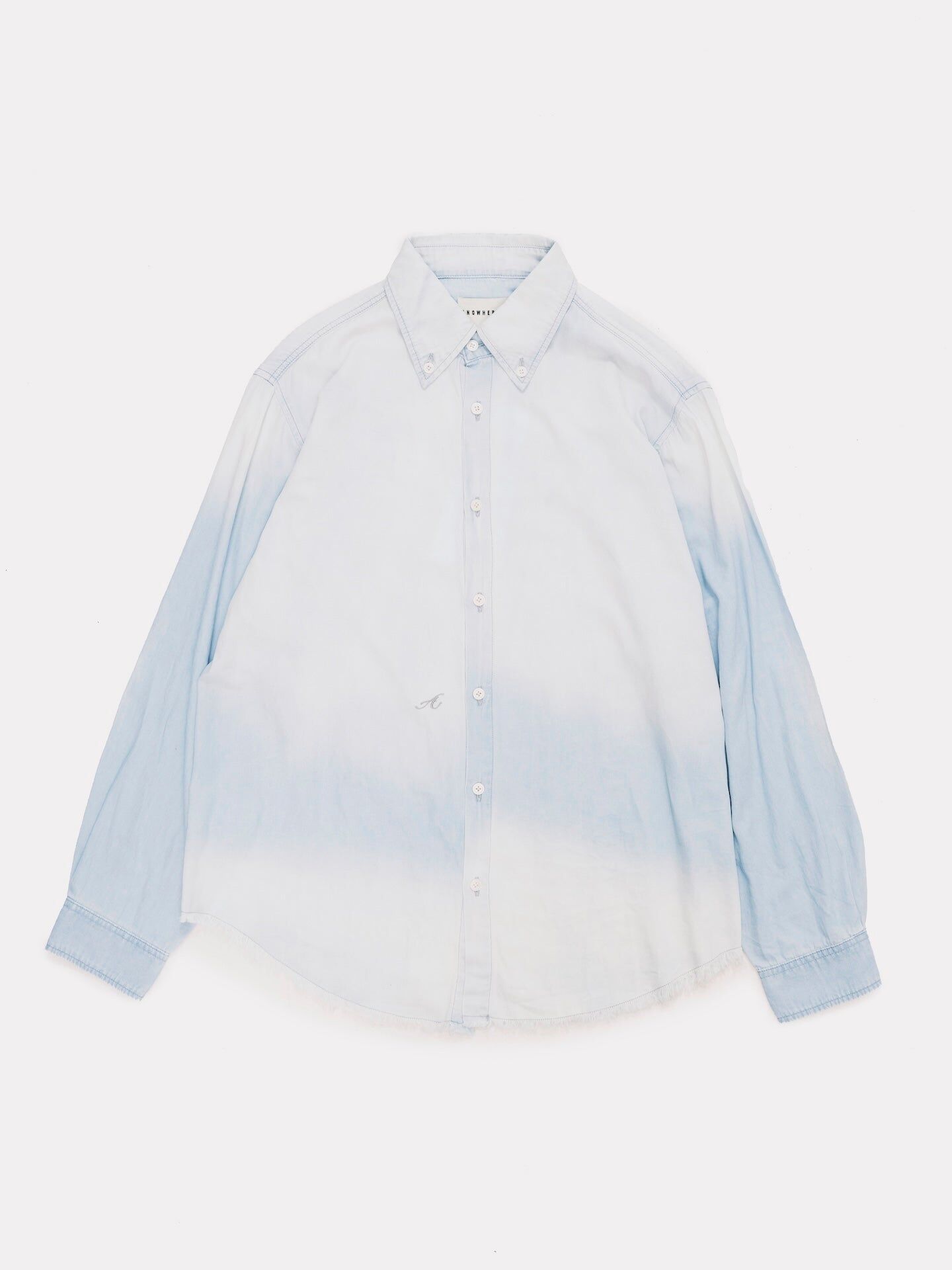 ANOWHEREMAN｜Washed Denim Shirt (Blue)