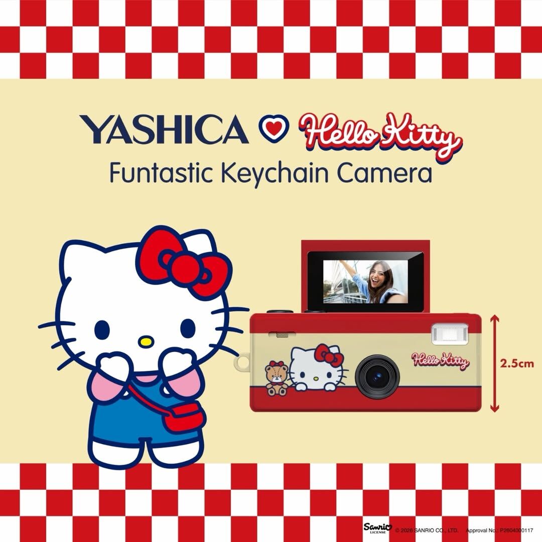 少量現貨丨Yashica x Hello Kitty Funtastic 迷你鎖匙扣相機仔