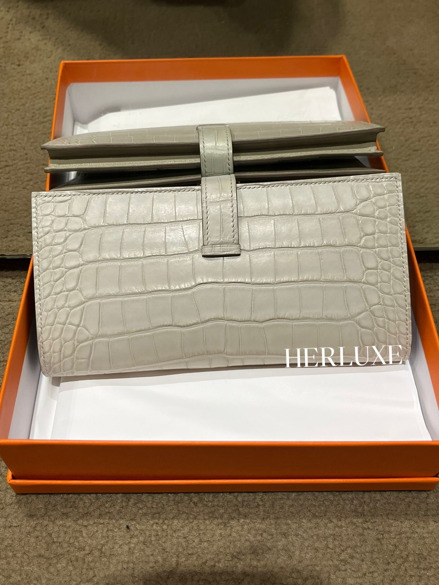 Bearn long wallet 8L beton cc alligator mississippiensi