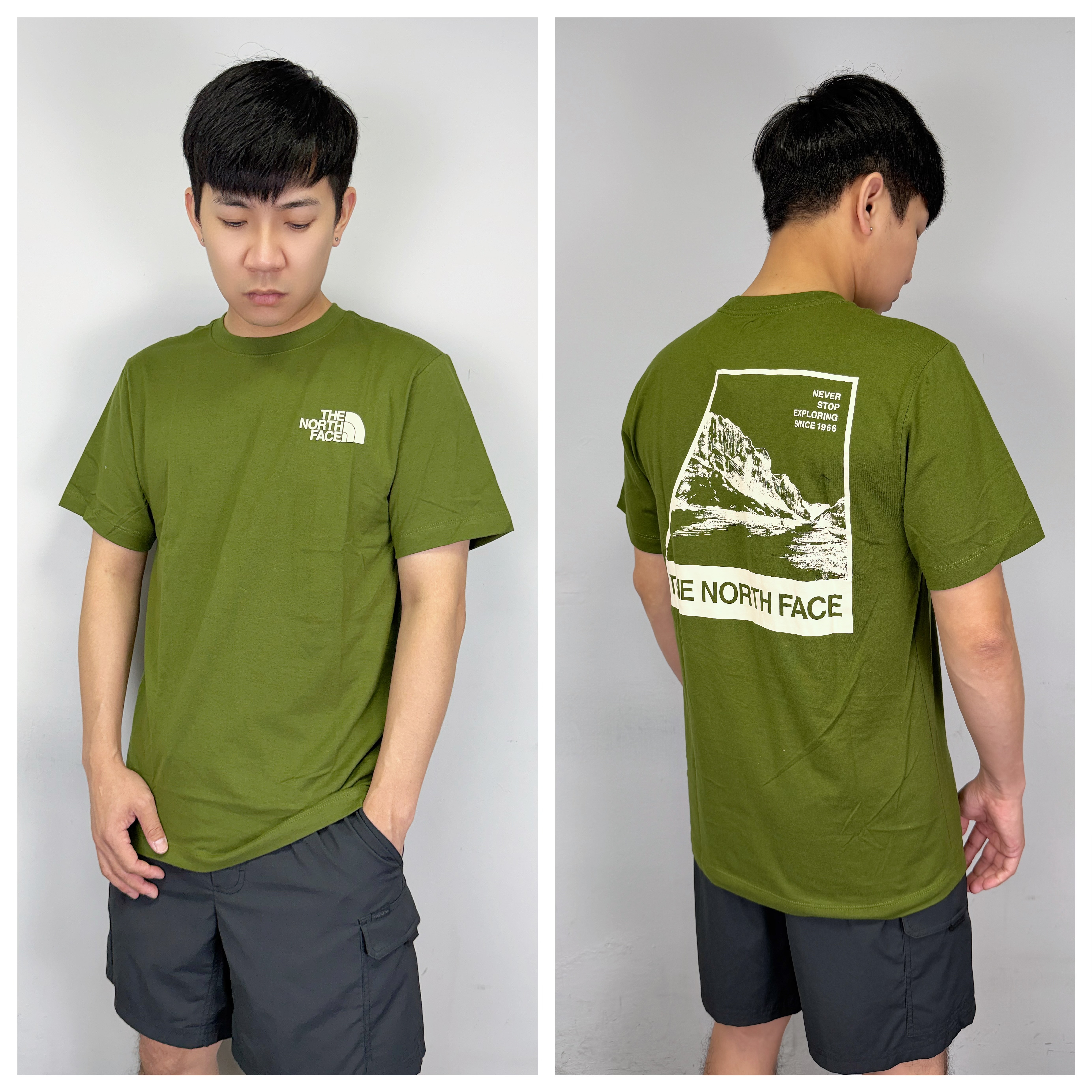 The North Face 北臉 背後山景圖 短袖上衣 短T