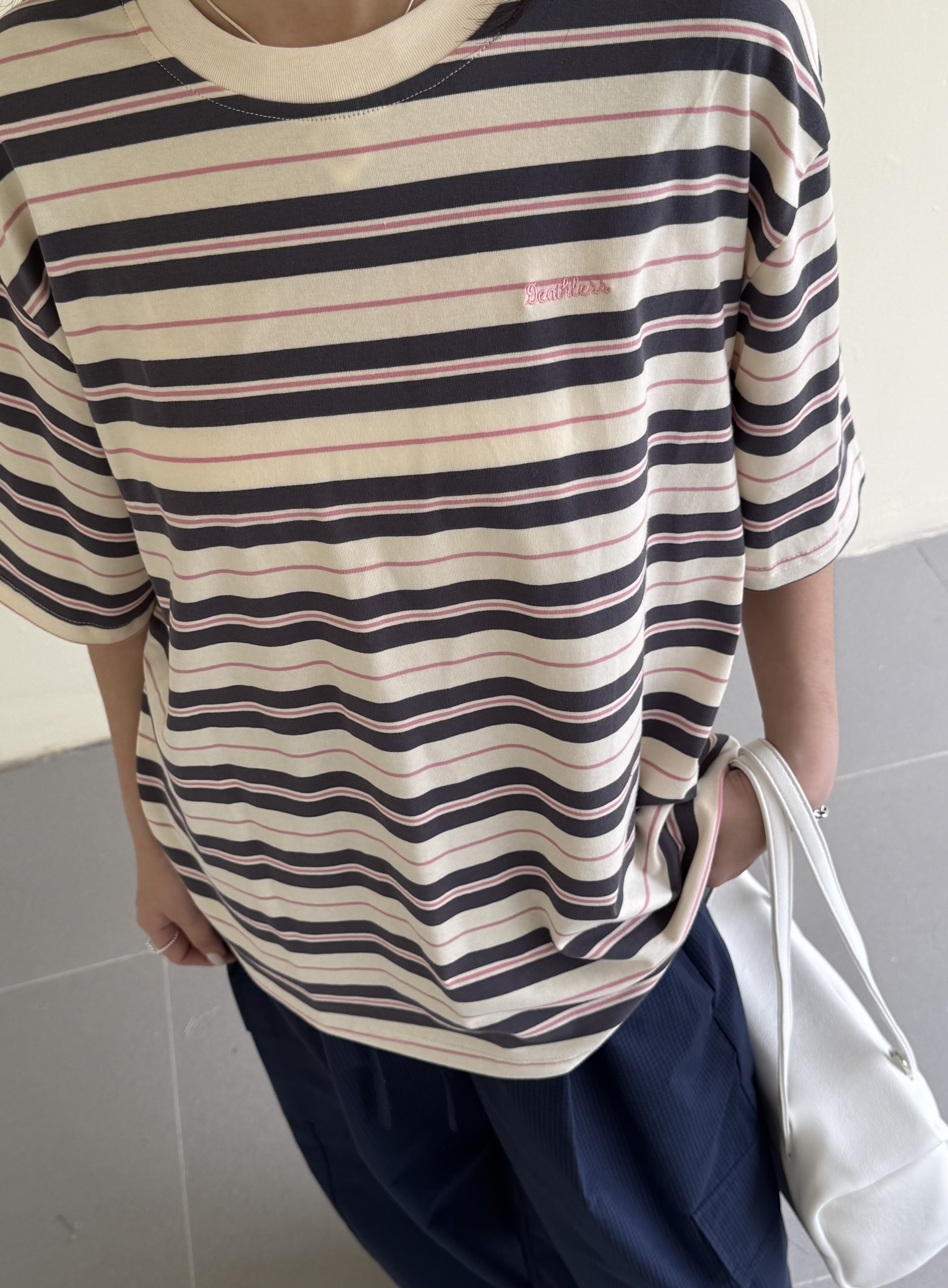 可愛條紋T