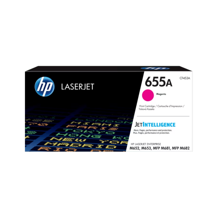HP 655A 洋紅原廠 LaserJet 碳粉盒 (CF453A)