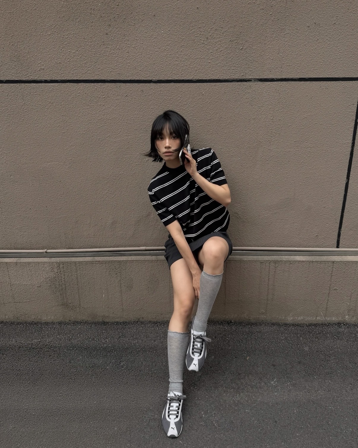 PUMA H-STREET 煙灰銀 灰黑 炭灰 ROSÉ同款 網面 薄底鞋 男女鞋 403775-07 / 調貨