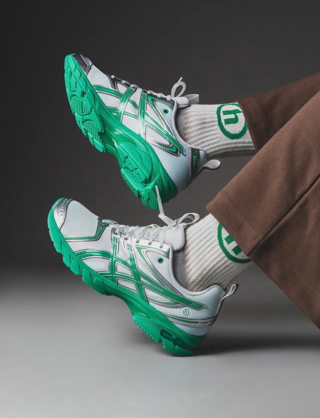 【APAIR】現貨 HIDDEN.NY x ASICS GEL-DS TRAINER 14 Dawn 白銀綠 1203A974-100