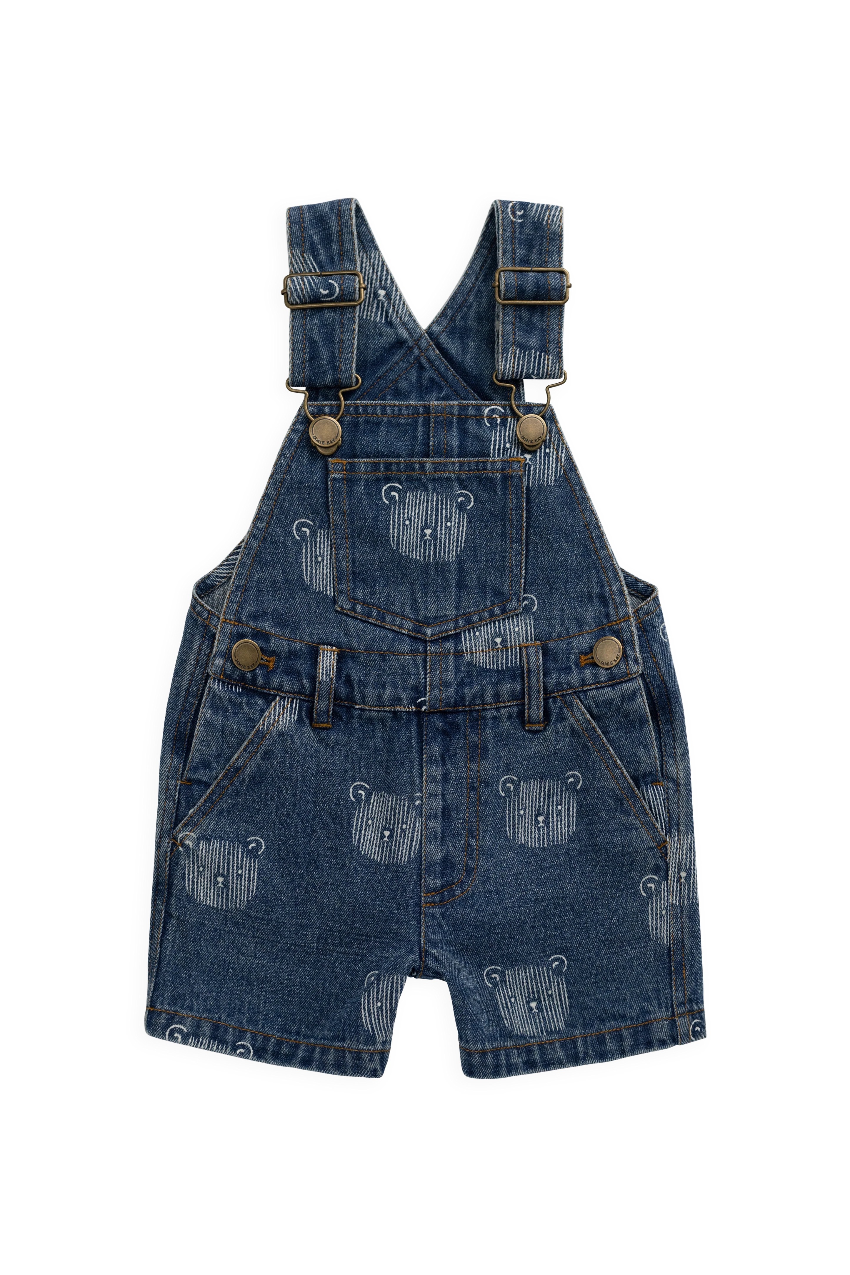 【預購】JAMIE KAY -Fenix Short Overall（Teddy Face Denim）