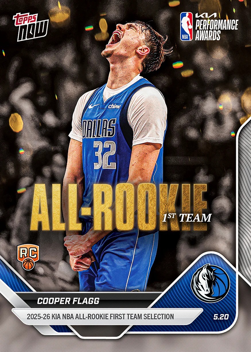 旗子哥 新秀NBA All-Rookie 官方授權紀念卡