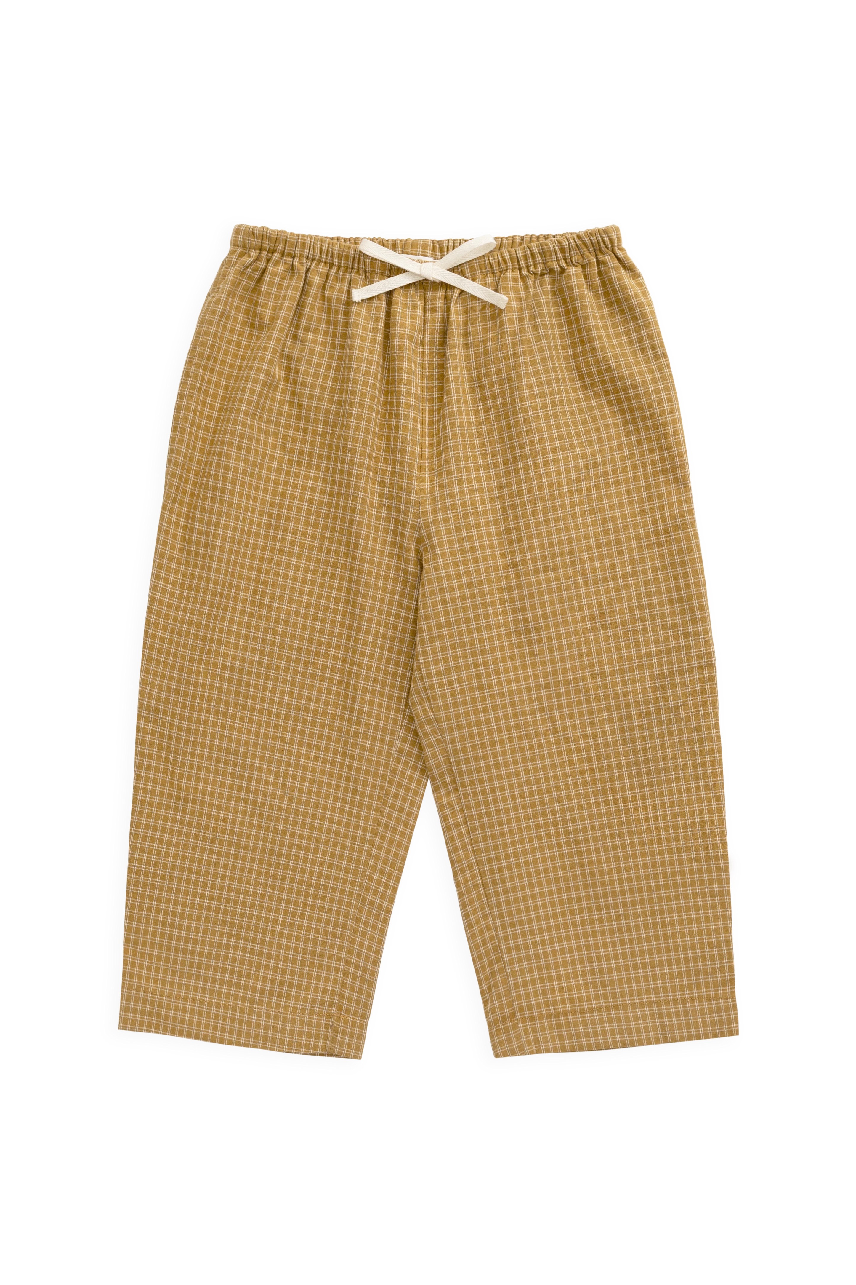 【預購】JAMIE KAY -Organic Cotton Kenji Pant（Windowpane Check Buckwheat）