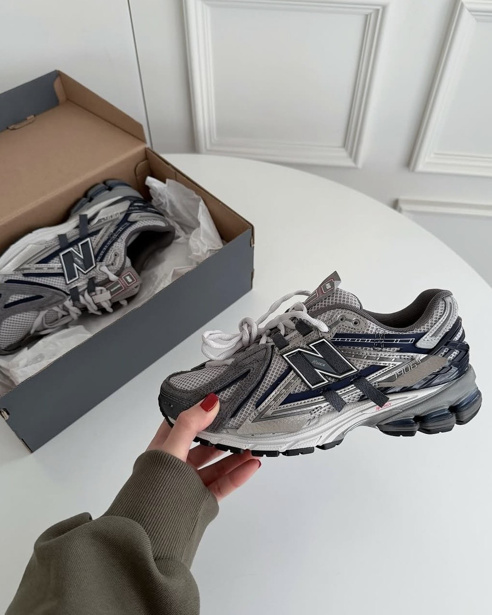 New Balance NB 1906 破壞 解構鞋 午夜灰藍
