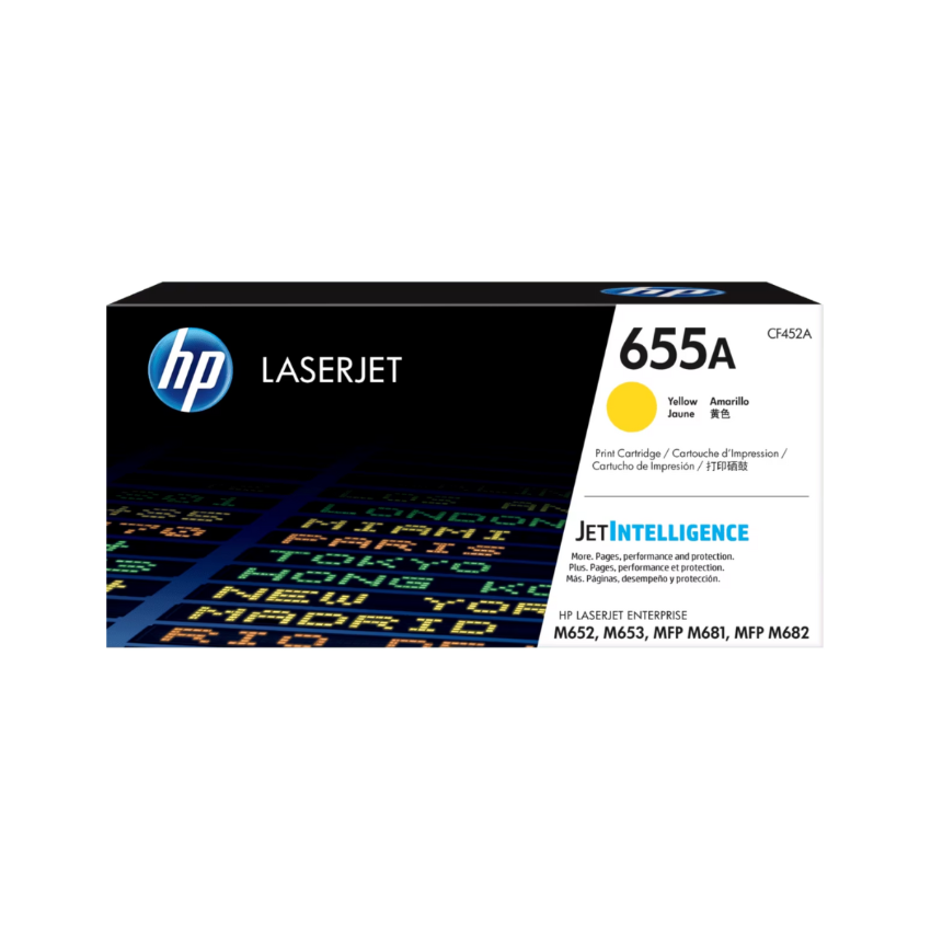 HP 655A 黃色原廠 LaserJet 碳粉盒 (CF452A)