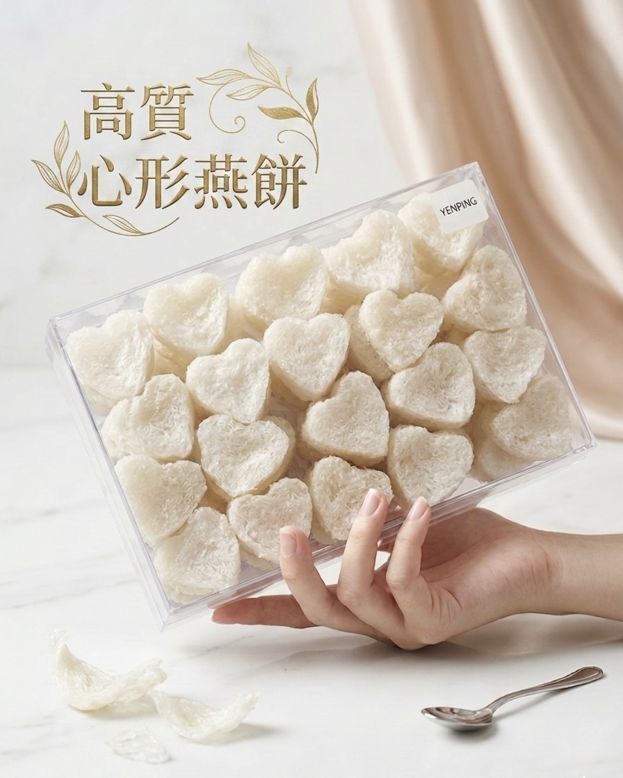 （限量）Z267 高質印尼心形燕餅  （約50粒）250g (送石峰糖）$888