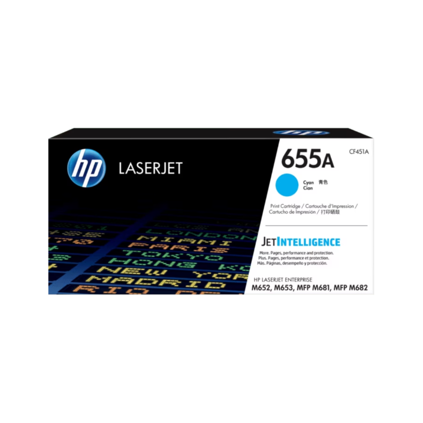 HP 655A 靛藍原廠 LaserJet 碳粉盒 (CF451A)
