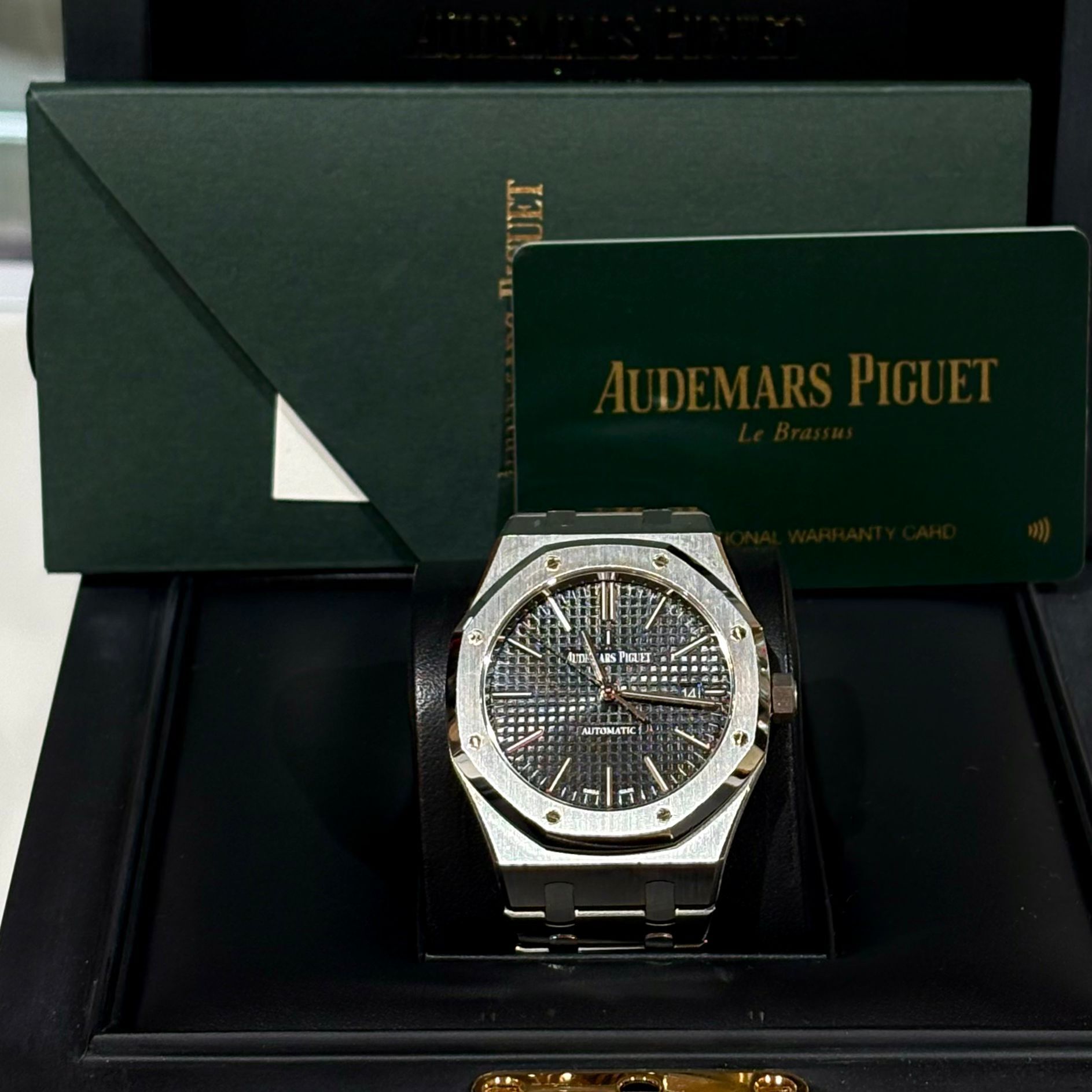 99%NEW AUDEMARS PIGUET 41MM ROYAL OAK 黑面 15400ST #AP手錶 #愛彼皇家橡樹 #香榭站正品