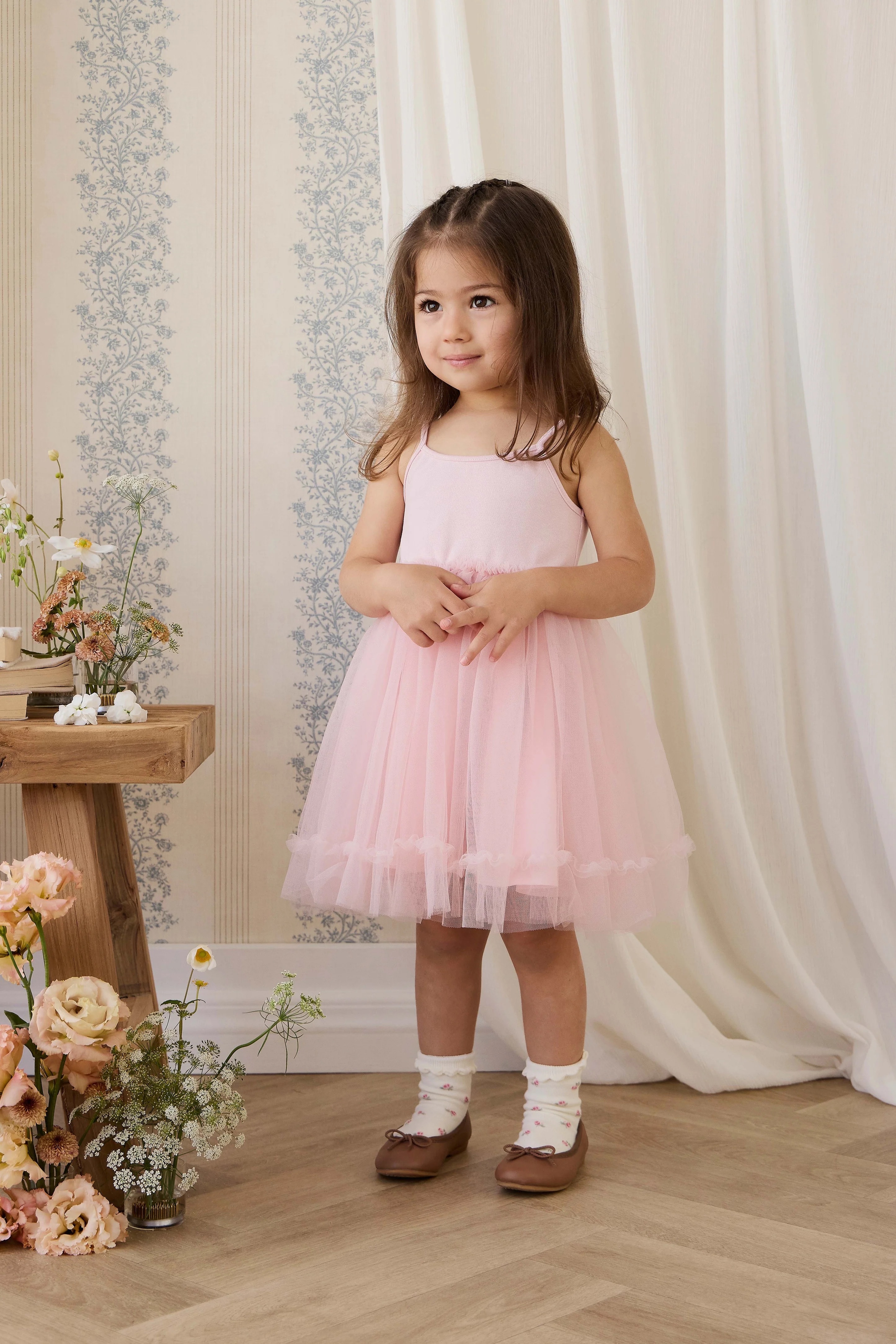 【預購】JAMIE KAY -Malani Tulle Dress（Frosting）