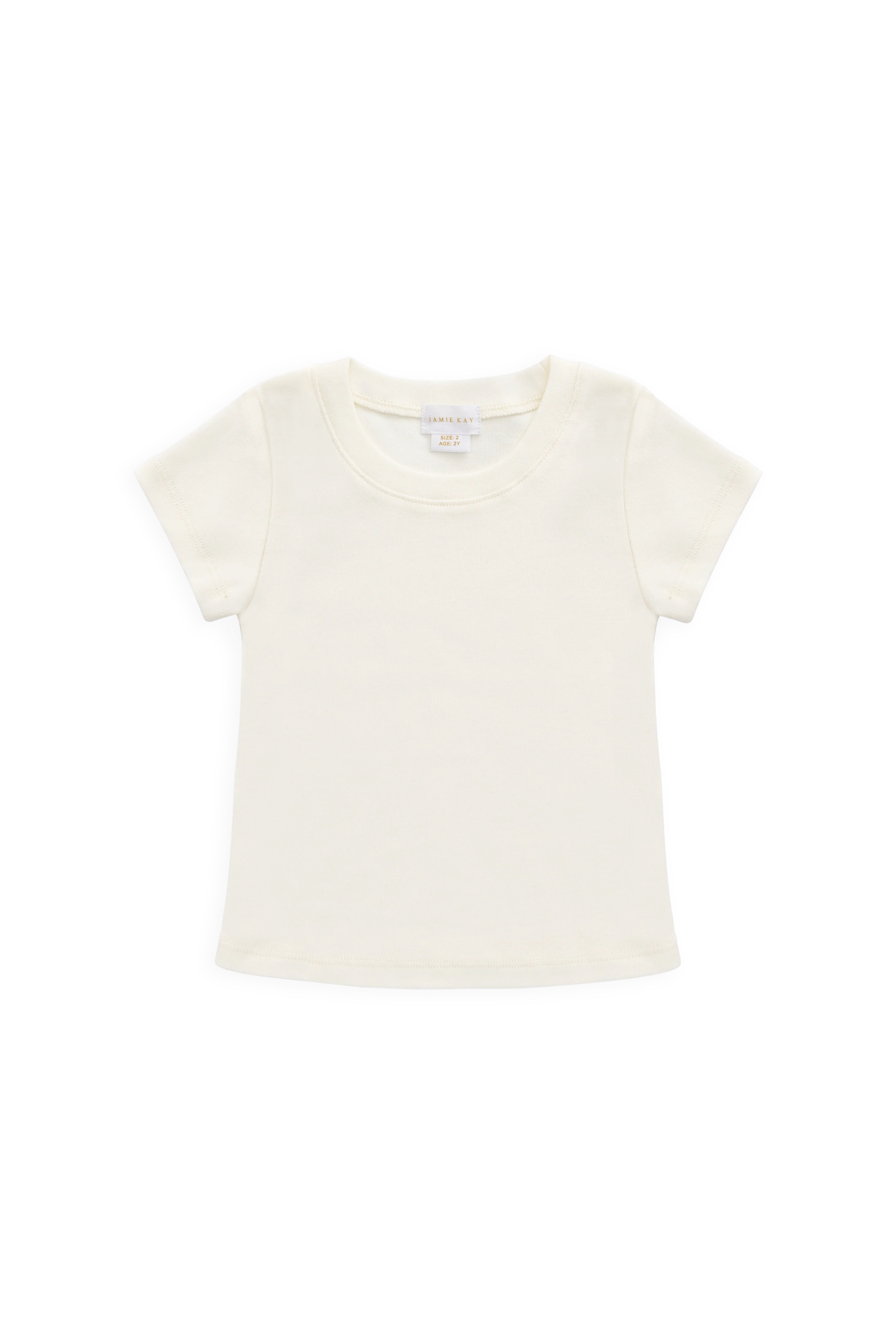 【預購】JAMIE KAY -Organic Cotton Rib Helene Tee（Parchment）