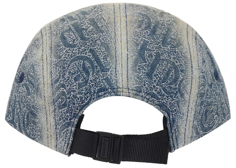 2026SS SUPREME Stitched Old English Denim Camp Cap 帽子 歌德字體 現貨 SS26H29
