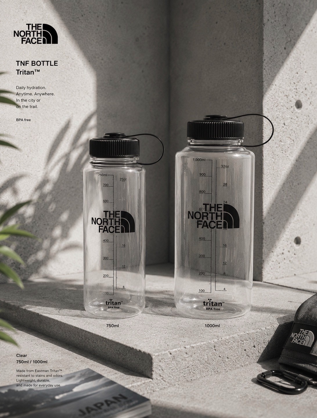 The North Face 輕量戶外 Tritan 機能水壺 (750ml/1000ml)