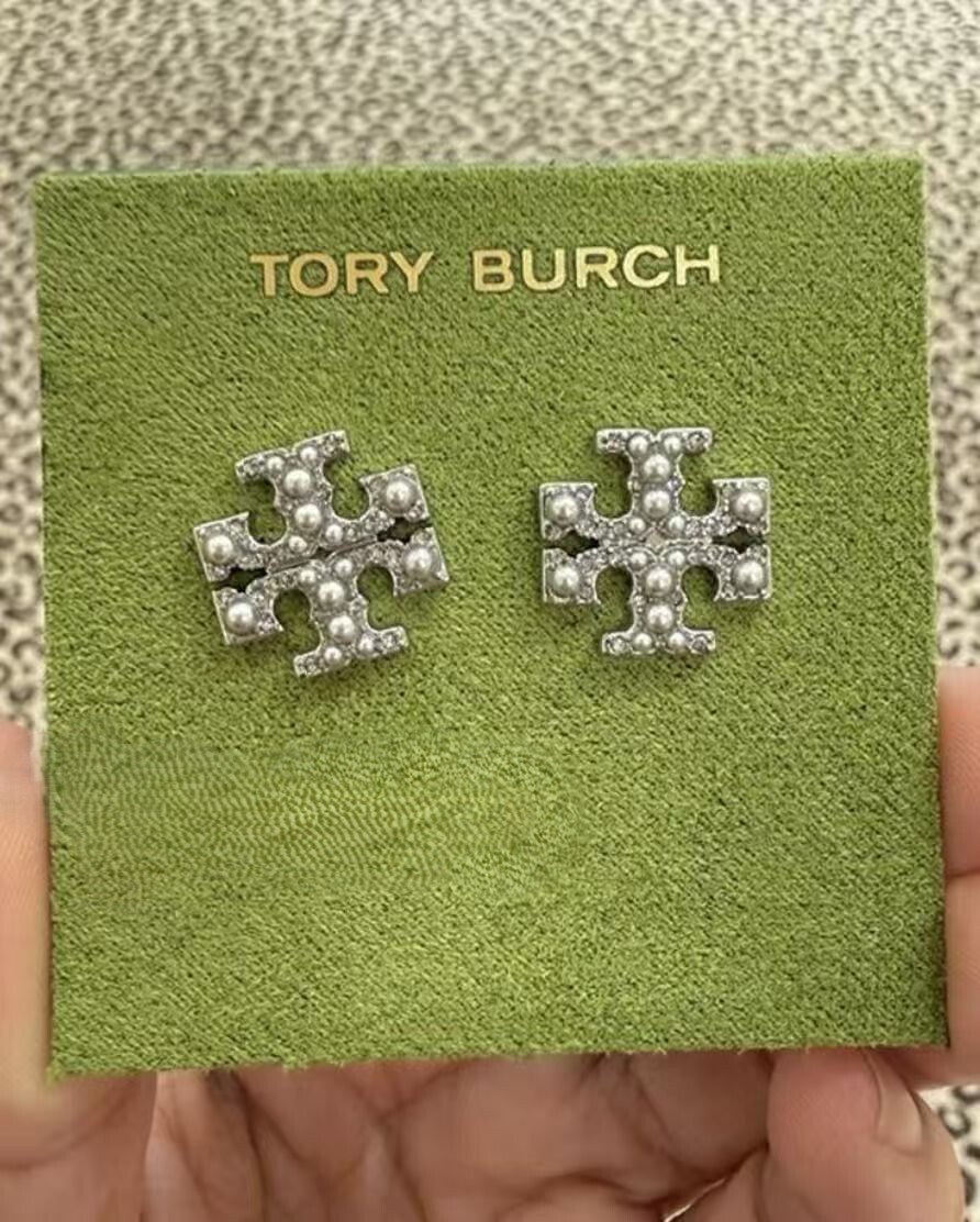 【預購】Tory Burch H052241 銀色小珍珠耳環