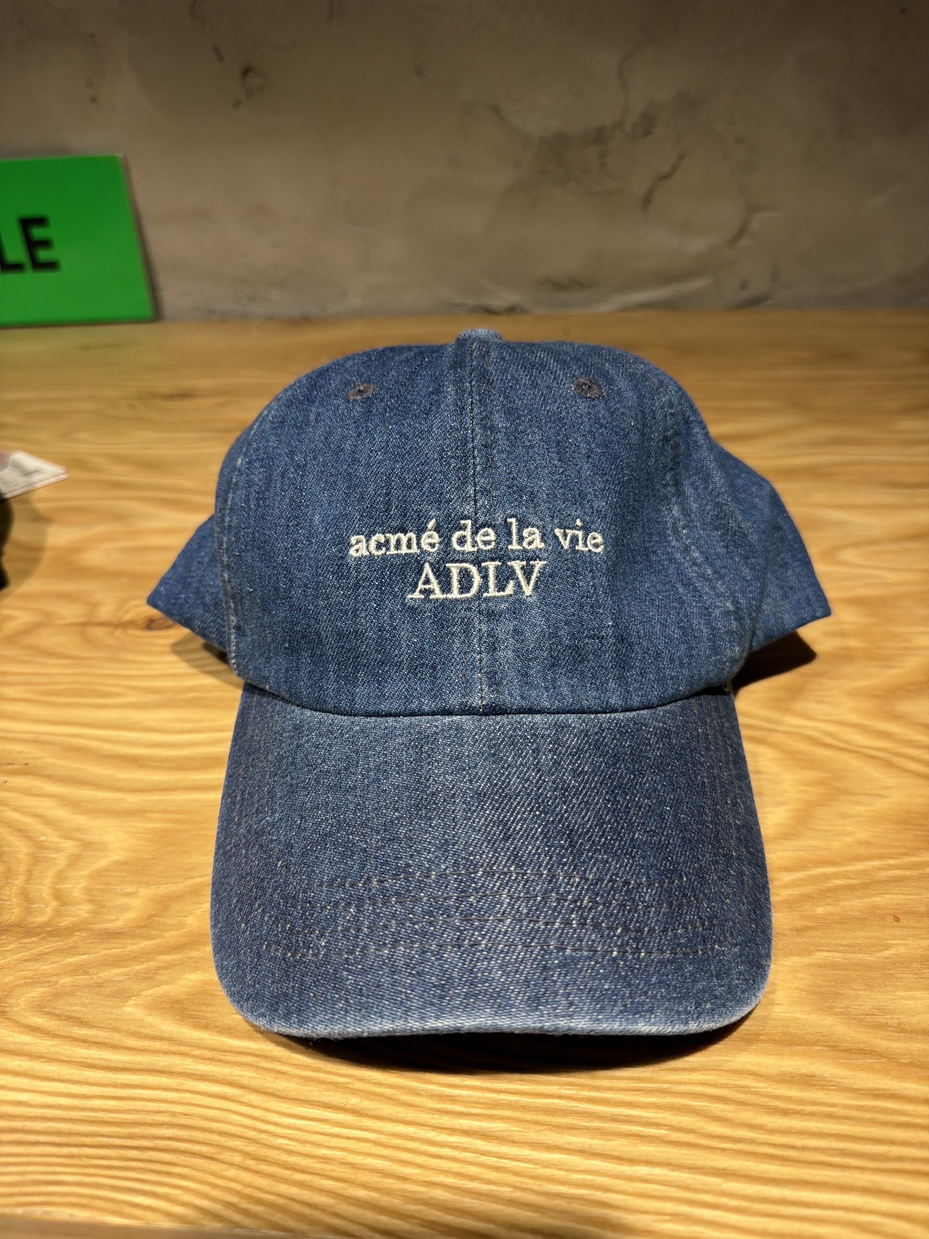 TA49 ADLV 英文Logo Cap帽-牛仔