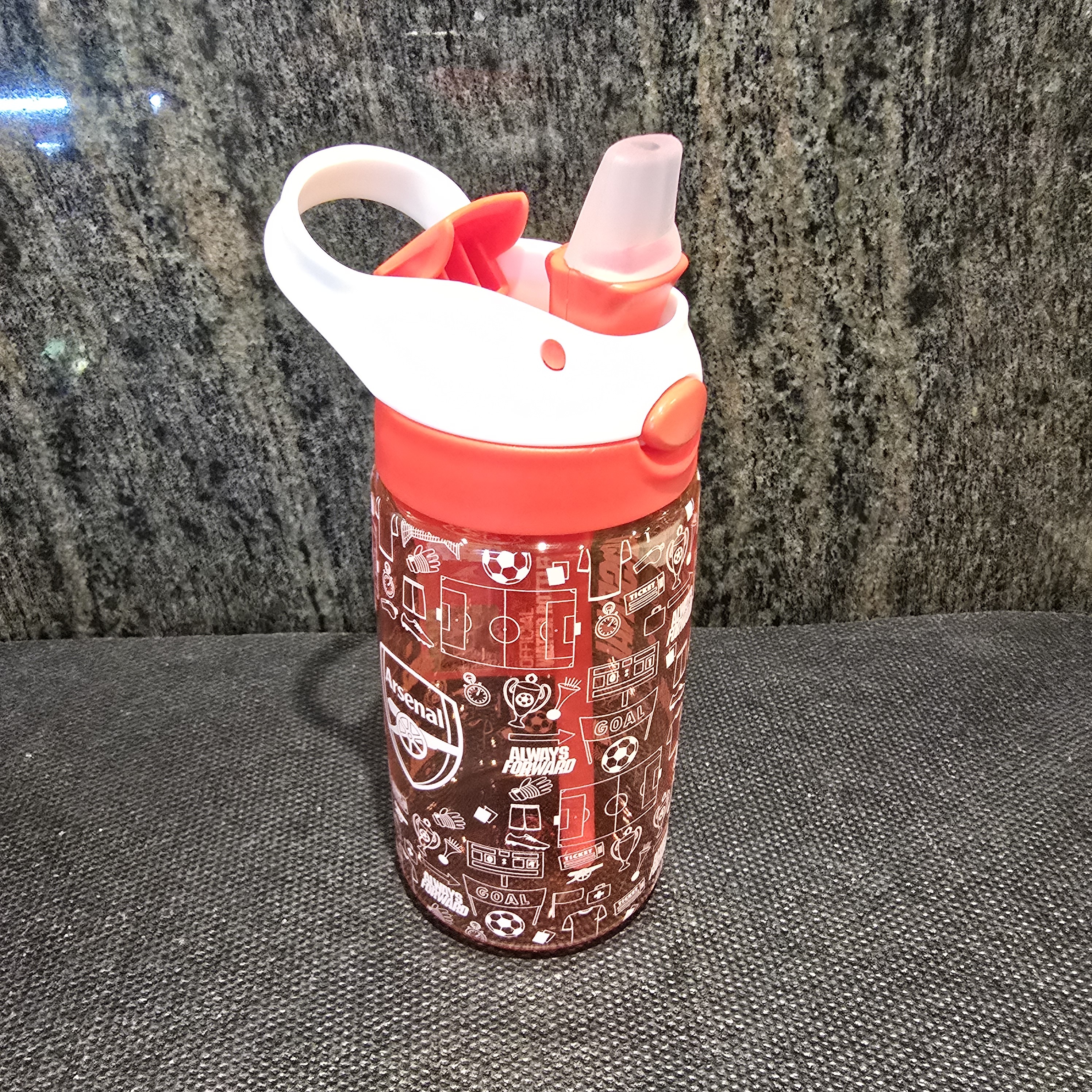 Arsenal FC Kids 480ml Water Bottle Red