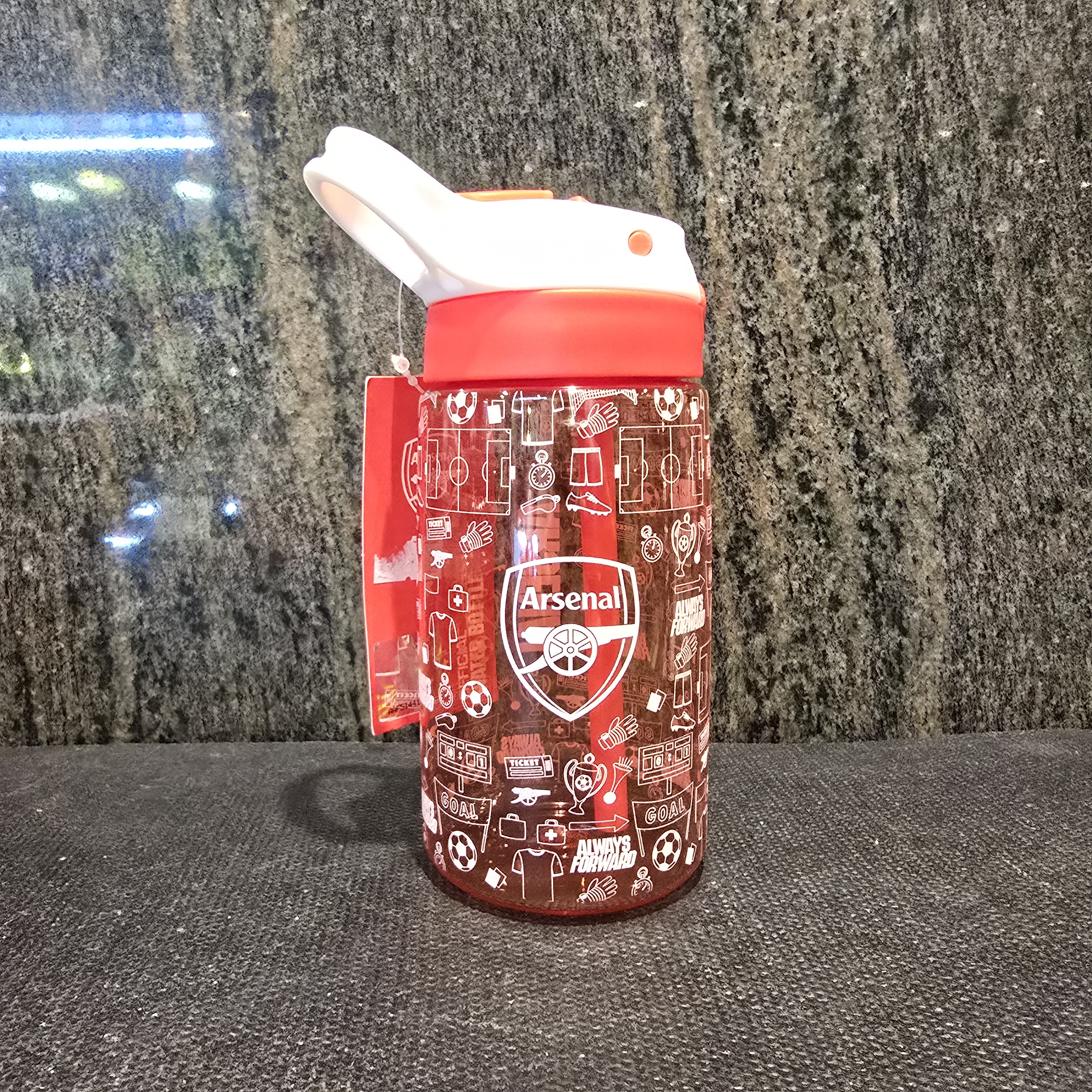 Arsenal FC Kids 480ml Water Bottle Red