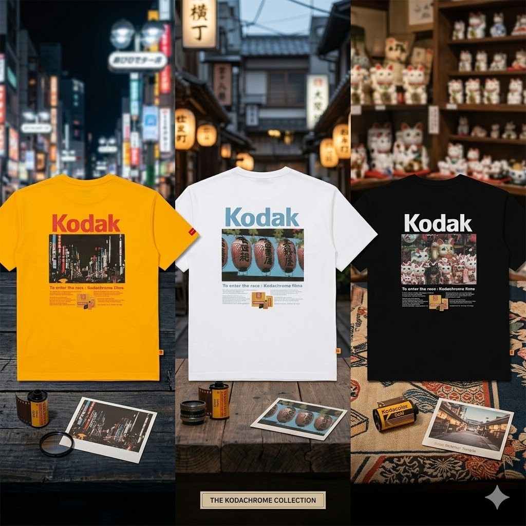 韓國代購 KODAK 日本風限定 PRINT TEE [售完即止]
