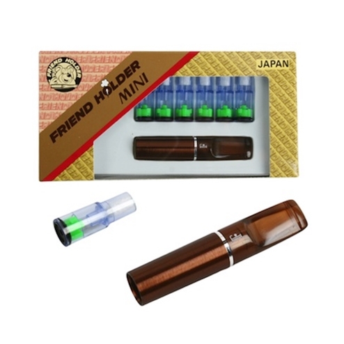 【Friend Holder】日本小熊、8mm粗煙專用、雙重過濾、換芯型煙嘴替芯組合