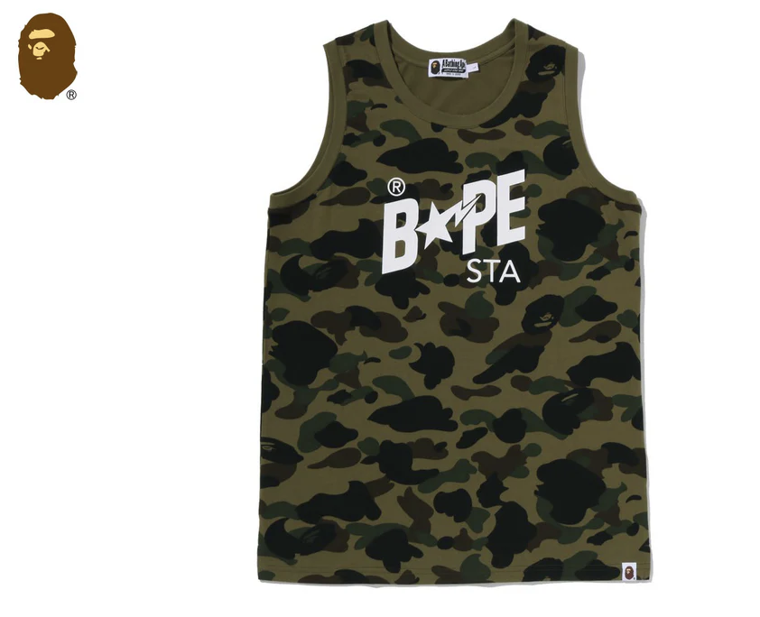 【BAPE男生】0516發售 1ST CAMO BAPE STA TANK TOP