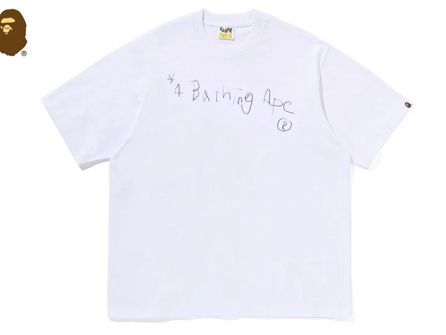 【BAPE男生】0523發售 寬版HAND DRAW A BATHING APE RELAXED FIT TEE