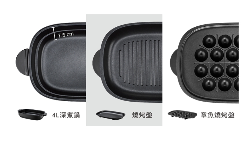 【最後出清】CHIMEI 奇美家電 多功能電烤盤 HP-13BT1K