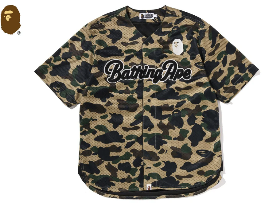 【BAPE男生】0523發售 1ST CAMO BASEBALL SHIRT