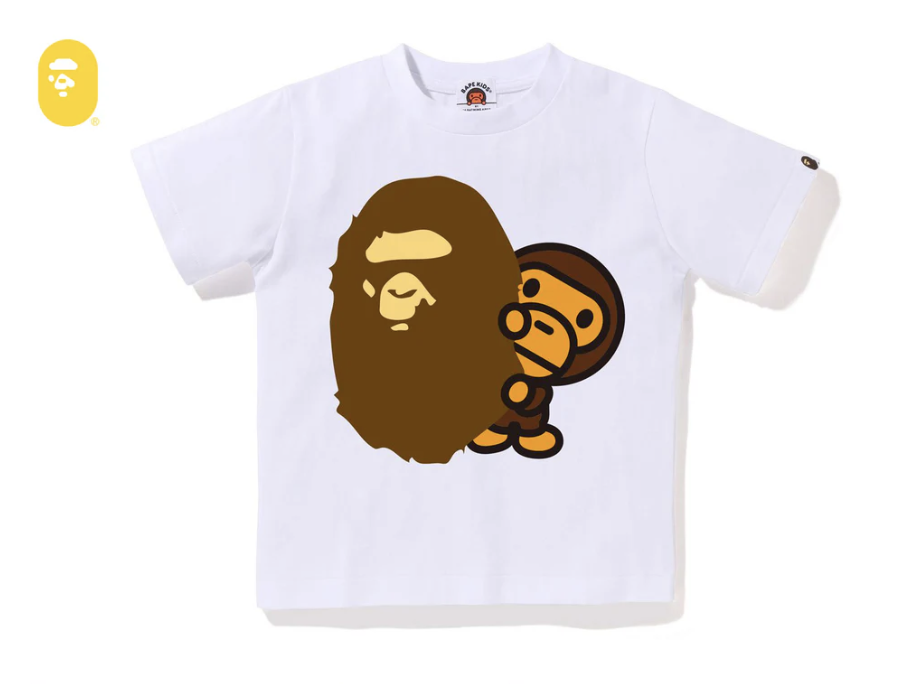 【BAPE童裝】0523發售 APE HEAD & BABY MILO TEE