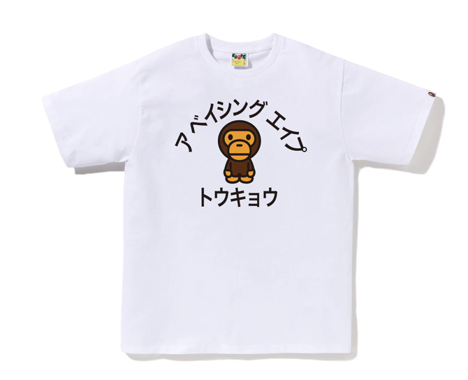 【BAPE男生】0523發售 東京限定BABY MILO® KATAKANA TOKYO COLLEGE TEE