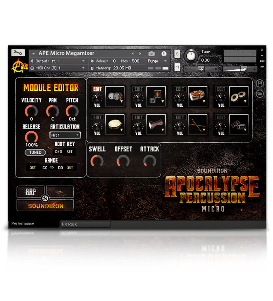 SOUNDIRON Apocalypse Perc Micro｜電影打擊樂音源