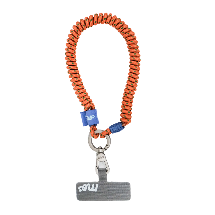 PRISMATICA | Coiled Wrist Strap for Mobile Phone - Orange