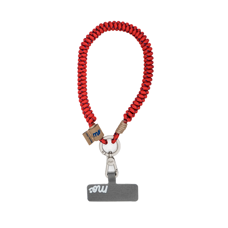PRISMATICA | Coiled Wrist Strap for Mobile Phone - Vermillion