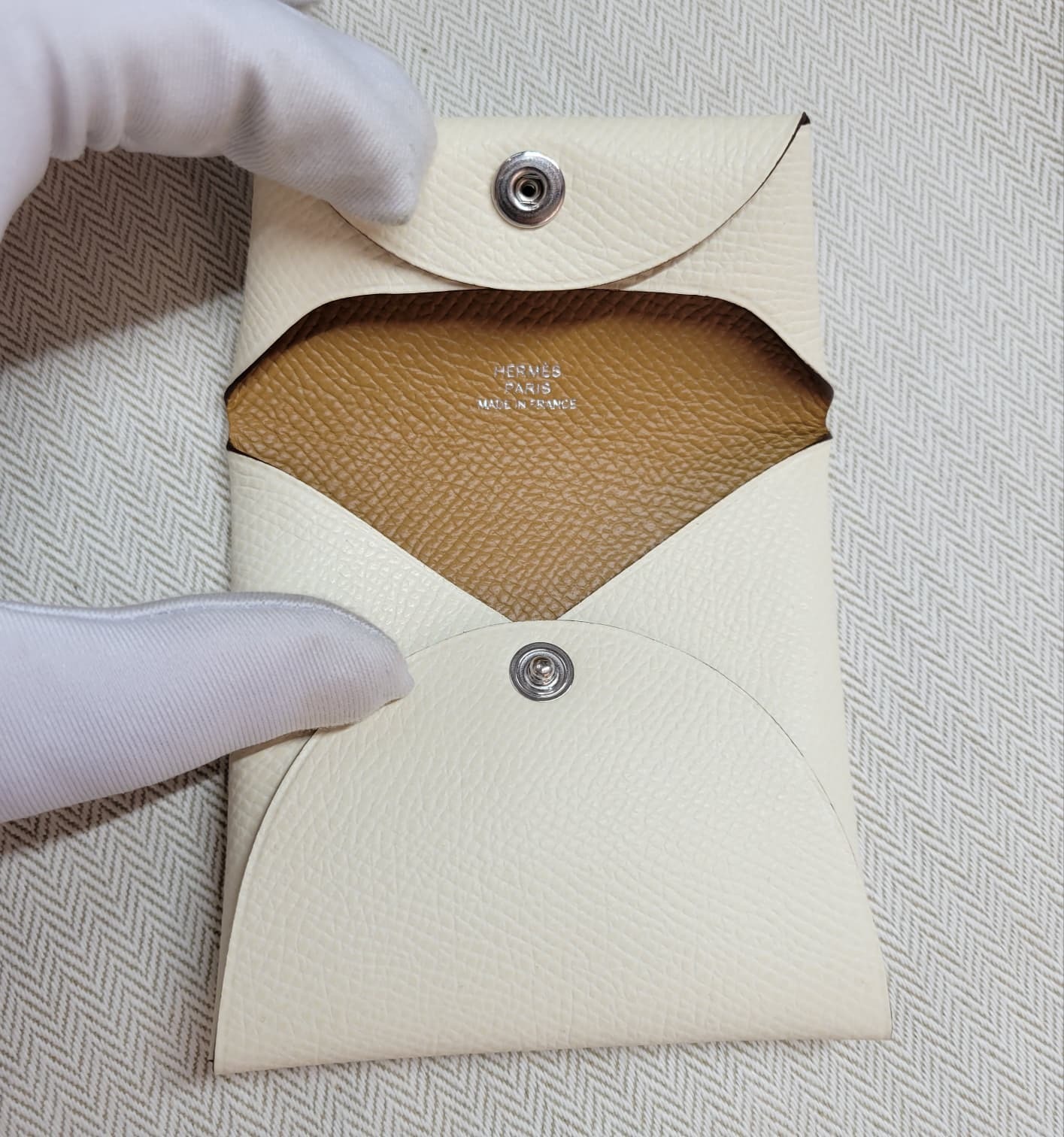 Hermes Bastia Nata/Sesame EPSOM 奶油白/芝麻