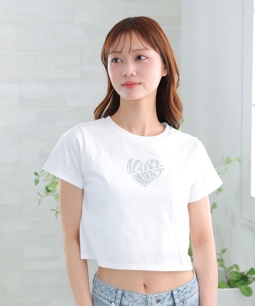MARY QUANT / Metallic Print T-Shirt