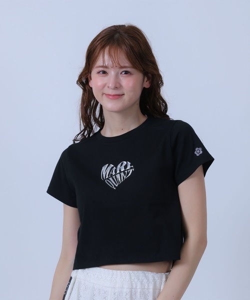 MARY QUANT / Metallic Print T-Shirt